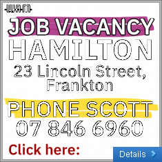 Job Vacancy - Hamilton